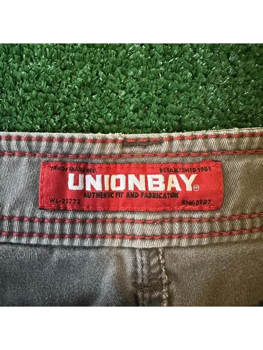 Union Bay Grey Stretch Cargo shorts